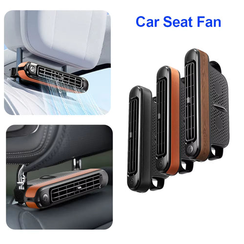Portable Car Seat Cooling Fan Car Rear Backrest Electric Fan USB Power Supply Fan Air Conditioner Car Interior Accessories